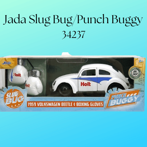 Jada 34237 Punch Buggy Slug Bug 1959 Volkswagen Beetle & Boxing Gloves 1/32 Scale