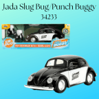 Jada 34233 Punch Buggy Slug Bug 1959 Volkswagen Beetle Black & White With Boxing Gloves 1/32 Scale