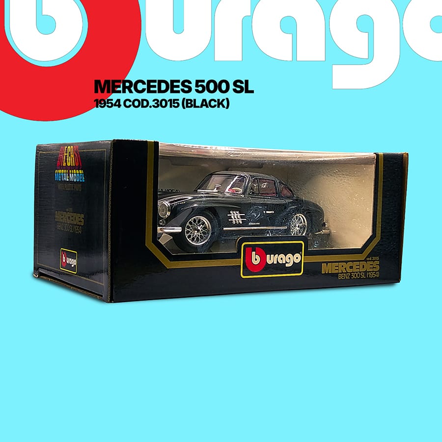 Burago 3015 Mercedes 300 SL 1954 Navy Blue 1/18 Scale