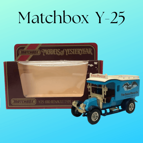 Matchbox Y-25 1910 Renault Type AG 'Models of Yesteryear' The Eagle Pencil Co. 1/38 Scale