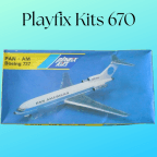 Playfix Kits 670 Pan Am Boeing 727 1/100 Scale