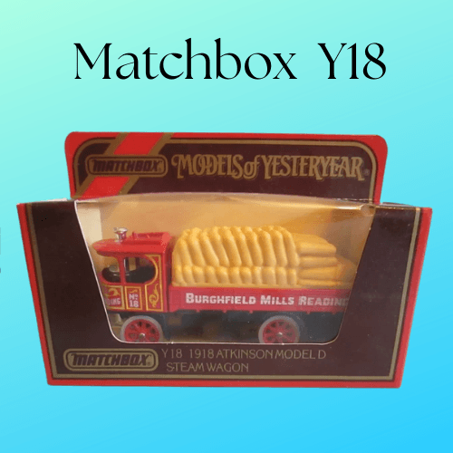 Matchbox Y-18 1918 Atkinson Steam Wagon Burghfield Mills Reading 'Models Of Yesteryear' 1/43 Scale
