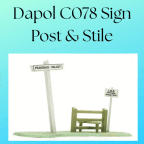 Dapol C078 Sign Post & Stile