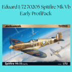 Description:Supermarine Spitfire Mk.Vb early NEW TOOLING! Colour Scheme option A P8699, F/Lt John Bisdee, No. 609 Squadron, RAF Biggin Hill, United Kingdom, July 1941