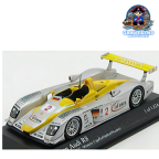 MiniChamps 400021392 1/43 Audi R8 #2 Audi Sport North America Sebring 12 Hours Winner 2002 Capello / Herbert / Pescatori Pre-loved
