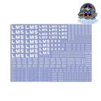 Model Master LM 301 London Midland Scottish Railway Wagon Lettering 1923-1948 For Grey & Bauxite Wagons