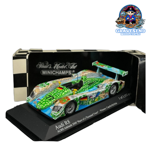 iniChamps 430000977 1/43 Audi R8 #77 ALMS Adelaide 2000 Winners Capello / McNish P