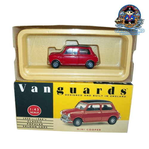 Corgi Vangaurds VA25000 Red/Black Mini Cooper 1/43 Scale