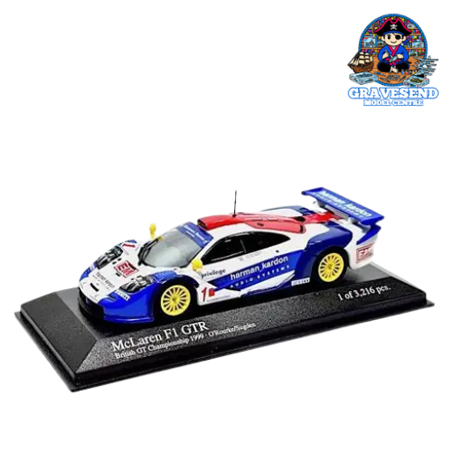 MiniChamps 530194301 1/43 McLaren F1 GTR EMI British GT Championship 1999 O’Rourke / Sugden Pre-loved