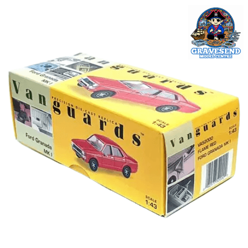 Vanguards VA52000 Flame Red Ford Granada MK I 1/43 Scale