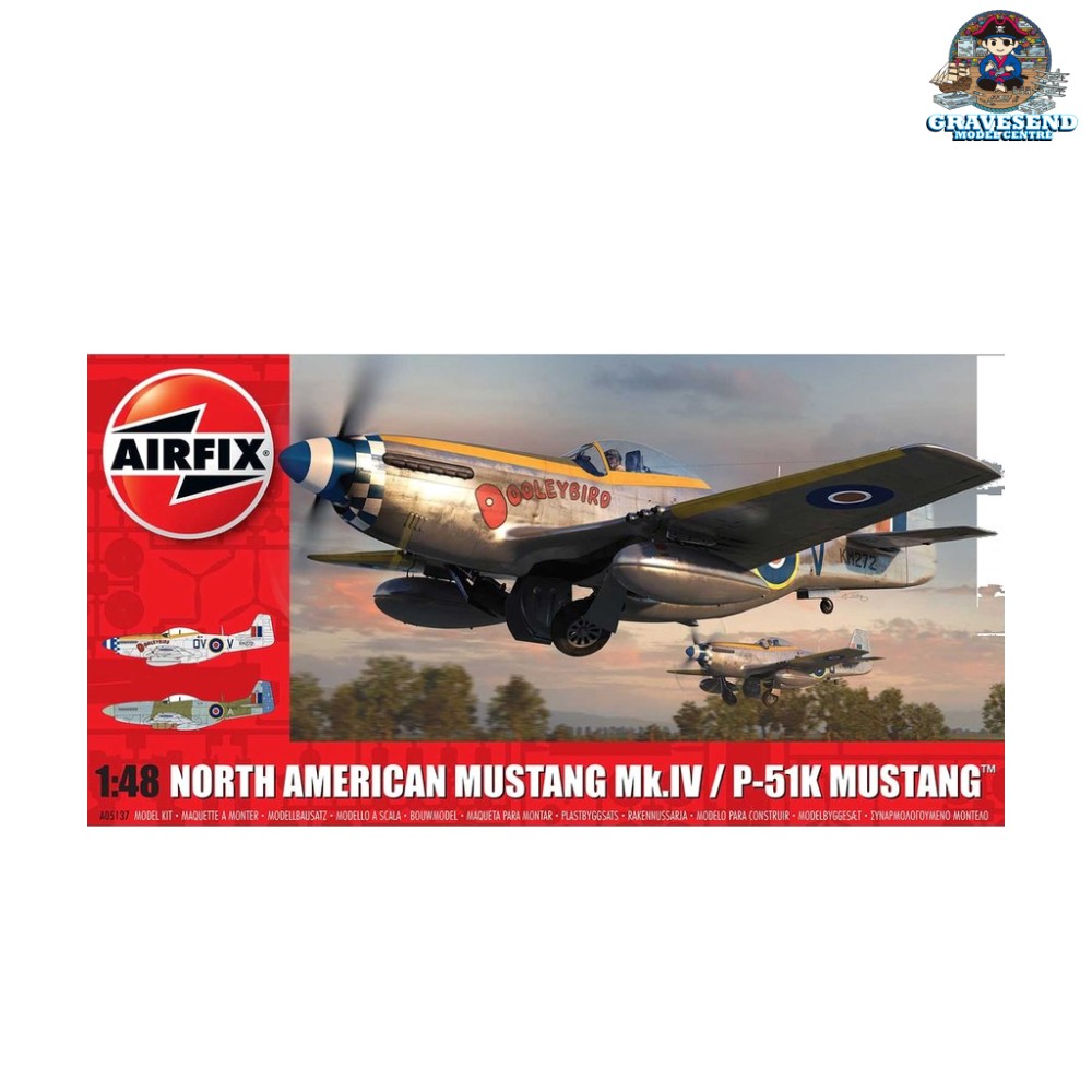 Airfix A05137 North American Mustang Mk.IV/P-51K Mustang