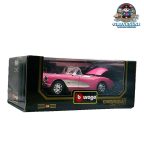 Burago 3024 Chevrolet Corvette 1957 Pink 1/18 Scale