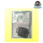 COOPER CRAFT KIT No. 2006 00 GAUGE 4mm GWR 4 Wheel Platform Trolly
