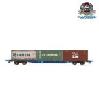 Hornby R60239 KFA Container Wagon with 2 x 20' Containers & 1 x 20' Tanktainer - Era 11