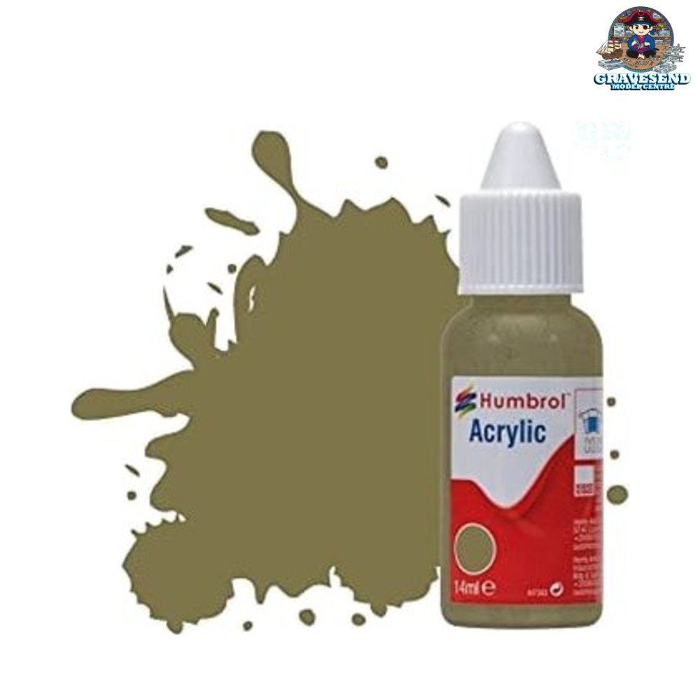 Humbrol Acrylic No226 Interior Green Matt Dropper Bottle DB0226 14ml