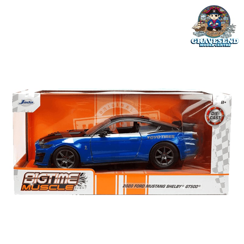 Jada Toys 34205BigTime Muscle 2020 Ford Mustang Shelby GT500 Blue