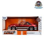 Jada Toys BigTime Muscle 1989 Ford Mustang GT 5.0 RED/SILVER