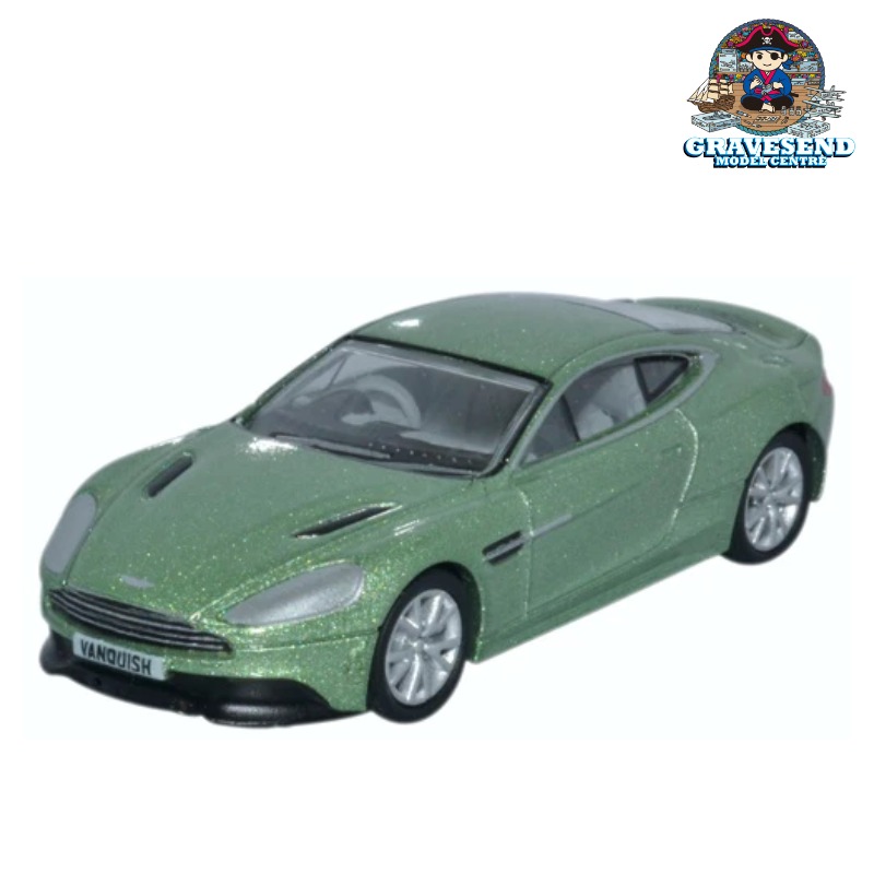 Oxford Diecast 76AMV001 Aston Martin Vanquish Coupe Appletree Green