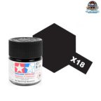 Tamiya 81518 Acrylic Mini X-18 Semi Gloss Black