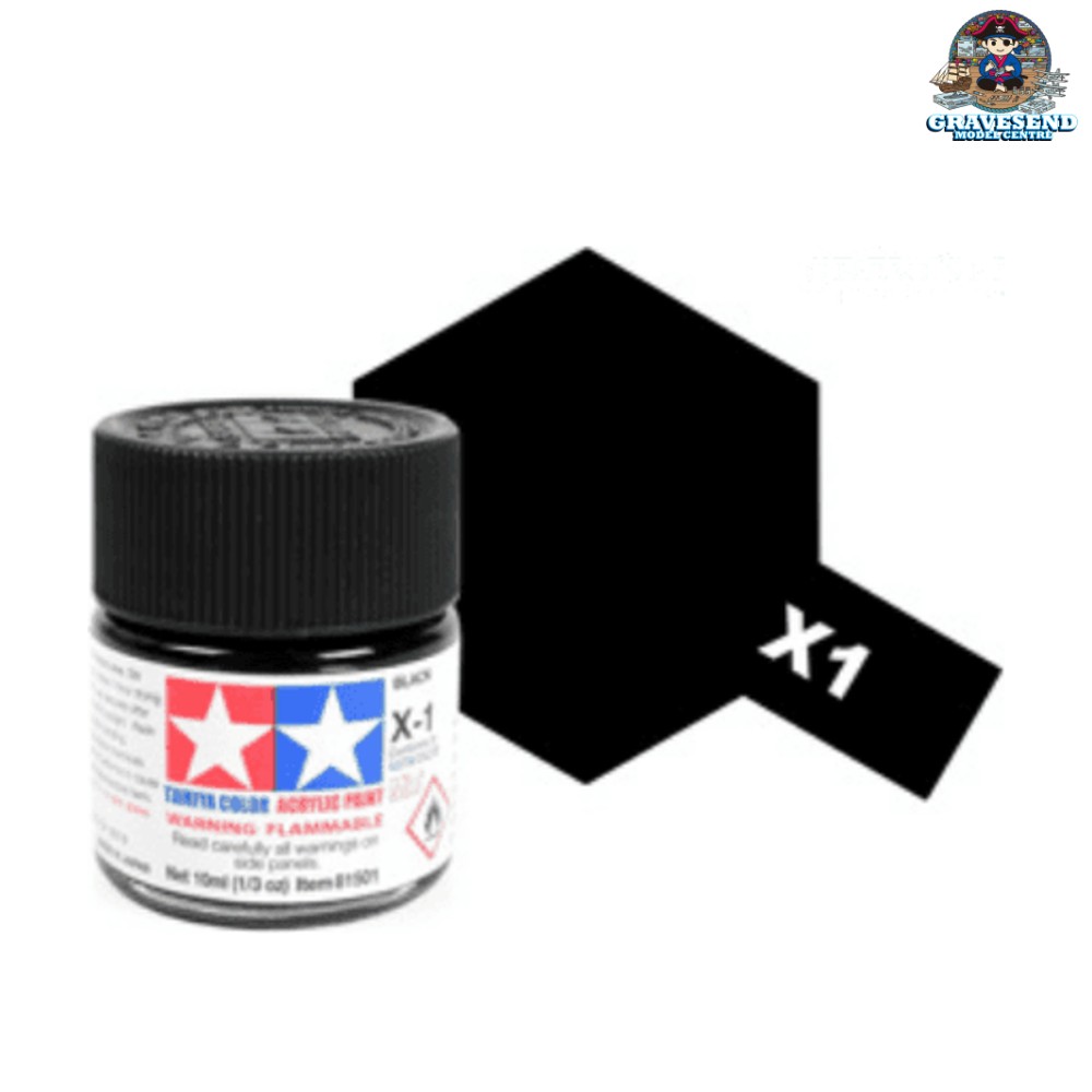 Tamiya Acrylic Mini X-1 Black