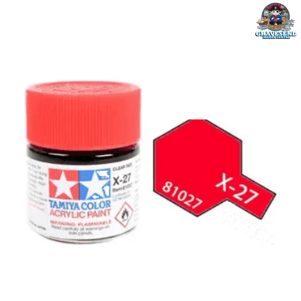 Tamiya Acrylic Mini X-27 Clear Red