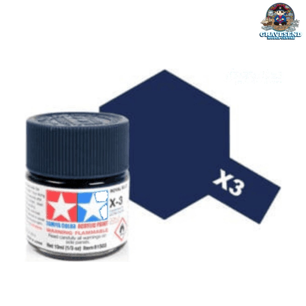 Tamiya Acrylic Mini X-3 Royal Blue