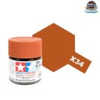 Tamiya Acrylic Mini X-34 Metal. Brown