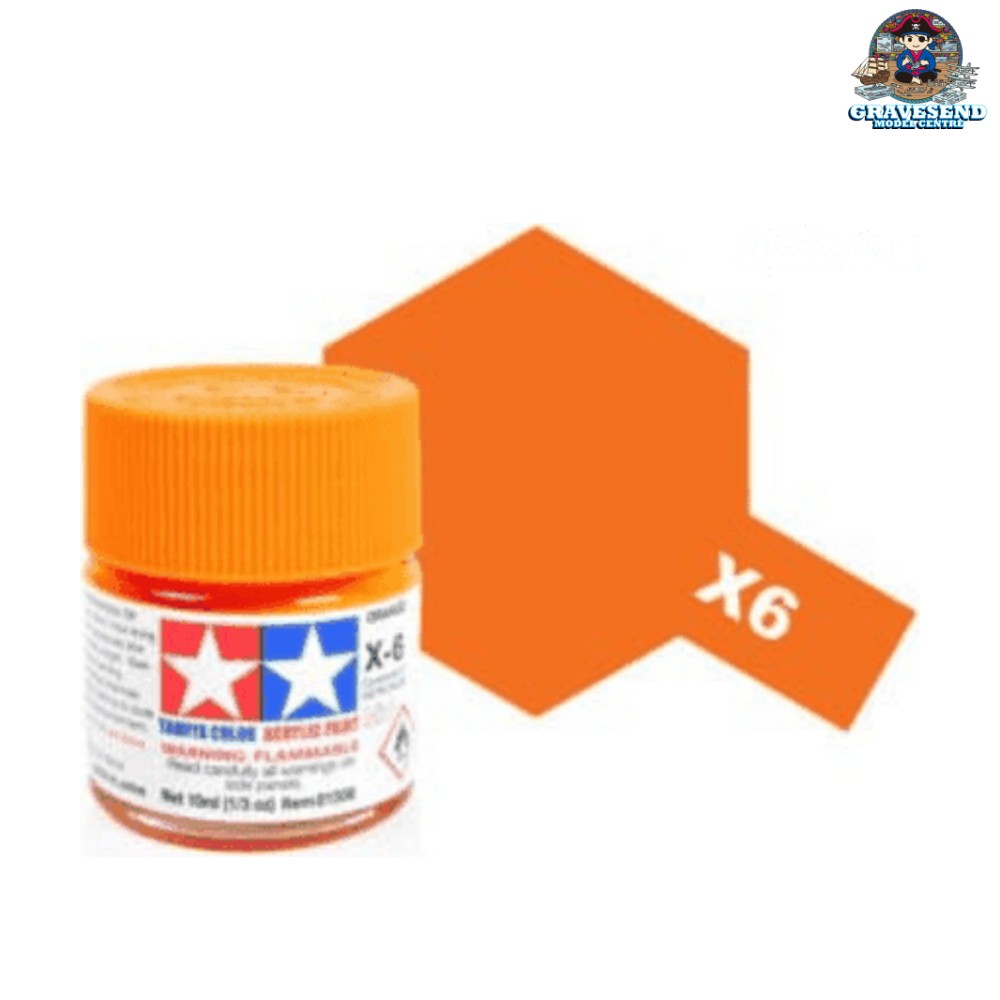 Tamiya Acrylic Mini X-6 Orange