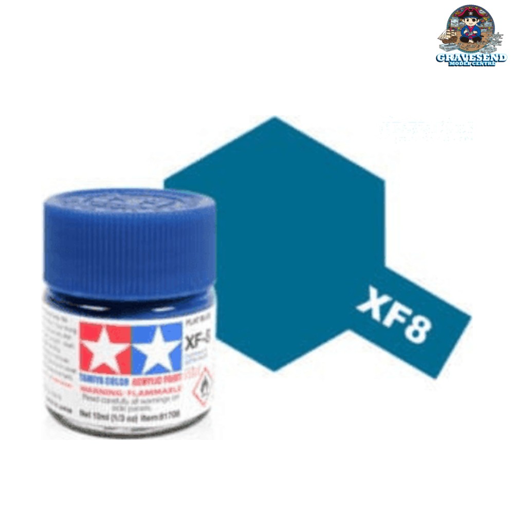 Tamiya Acrylic Mini XF-8 Flat Blue
